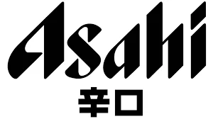 Asahi brand logo representing a historic Osaka, Japan brewery founded in 1889, known for pioneering non-alcoholic beer and dry beer style.