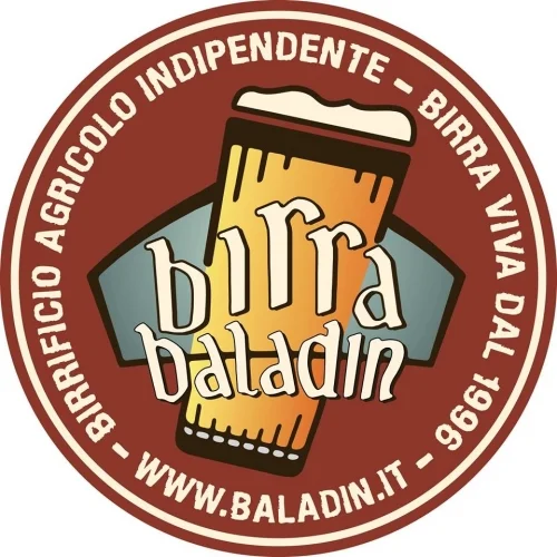 Baladin logo representing an Italian craft brewery based in Piozzo, Piedmont, founded by Teo Musso specializing in non-alcoholic botanical beverages.