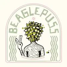Beaglepuss Brewing logo representing a Rhode Island-based non-alcoholic beer pioneer using limited fermentation method for craft-style beers.
