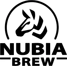 Nubia Brew logo representing a Swiss-based non-alcoholic beer brand founded by Ethiopian-Swiss brewers blending ancient African grains with Swiss water.
