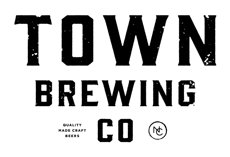 Town Brewing Co logo from Charlotte North Carolina, known for handcrafted beers including non-alcoholic and experimental brews.