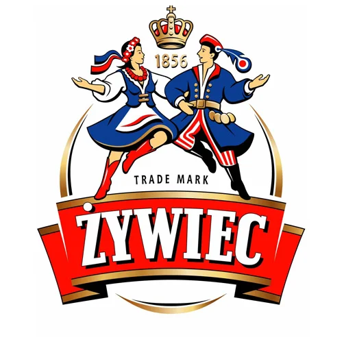 Żywiec Brewery logo, a historic beer brand from Poland's Silesian Voivodeship, founded in 1856 with natural brewing traditions.