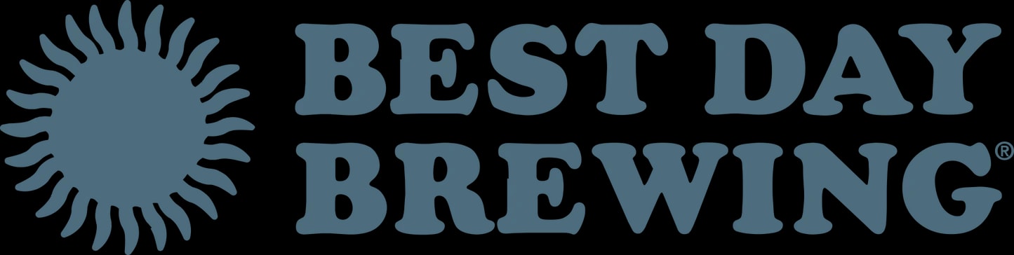 Best Day Brewing logo, a California-based brewery founded by Tate Huffard in 2022 focused on high-quality, zero-alcohol craft beer for active consumers.