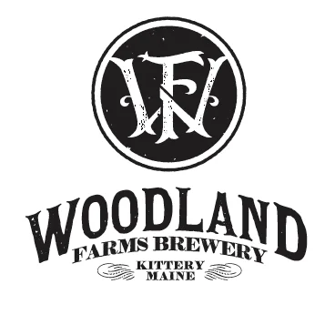 Woodland Farms Brewery logo from Maine, pioneering non-alcoholic craft beers with local ingredients and less than 0.5% alcohol content.