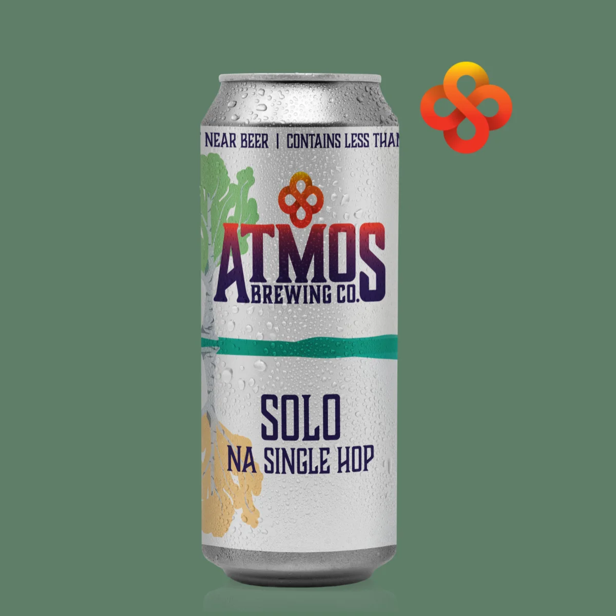 Solo non-alcoholic IPA featuring Idaho 7 hops delivering juicy tropical and stone fruit flavors with a bright hop aroma