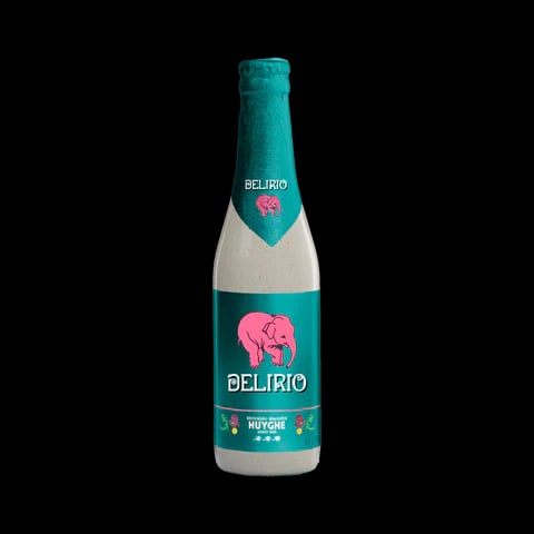 Delirium Delirio non-alcoholic beer with light blonde color and fine foam head showcasing spiced and fruity notes in a balanced alcohol-free beer.