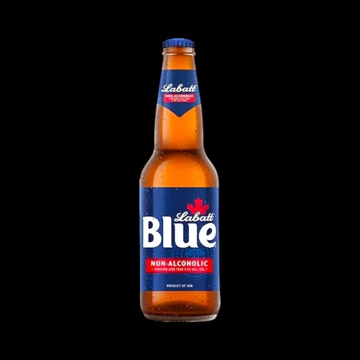 Labatt Blue Non-Alcoholic Pilsner-Style Brew showcasing clean and crisp taste in a zero-alcohol beer option