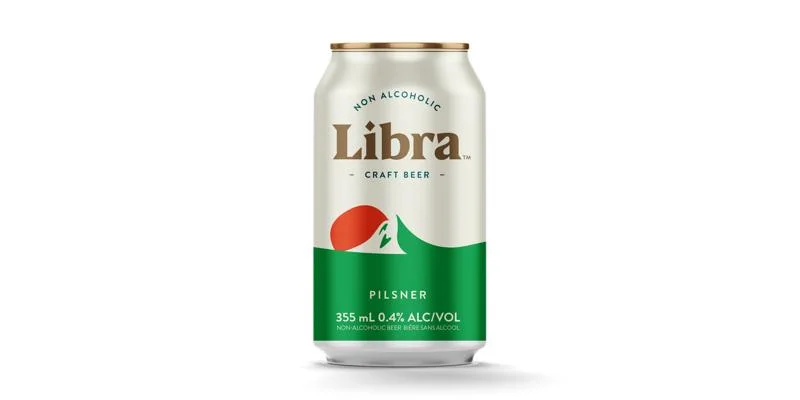 Libra Pilsner alcohol-free beer from Upstreet Brewing with floral aroma and light, crisp pilsner style perfect for zero-alcohol beer lovers