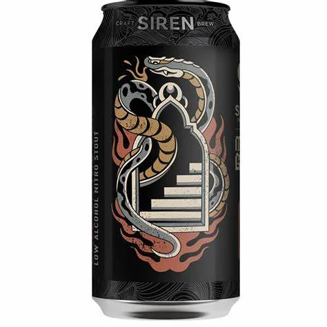 Call of the Void Nitro Stout non-alcoholic beer with nitro infusion featuring rich dark cereals, tonka bean, liquorice root, cocoa, coffee, and vanilla flavors