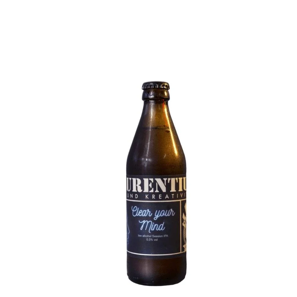 St. Laurentius Clear Your Mind Alkoholfrei non-alcoholic session IPA with a balanced tropical and berry hop aroma